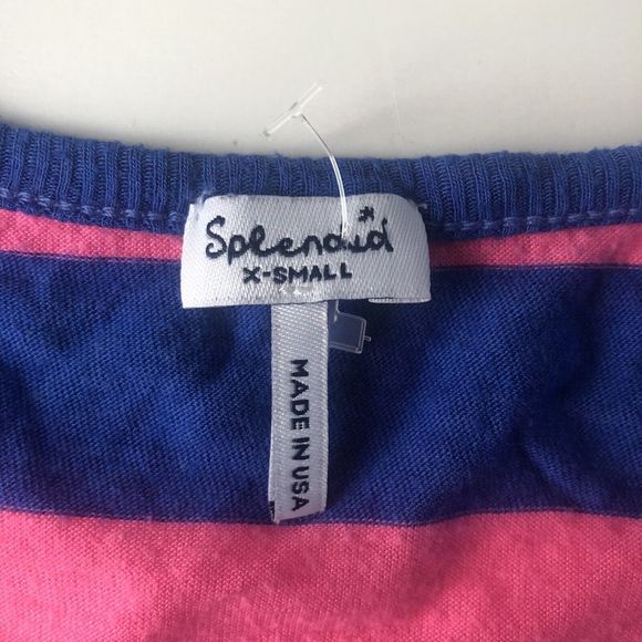 Splendid Women's Cut Out Tee Size XS Striped - Picture 4 of 10